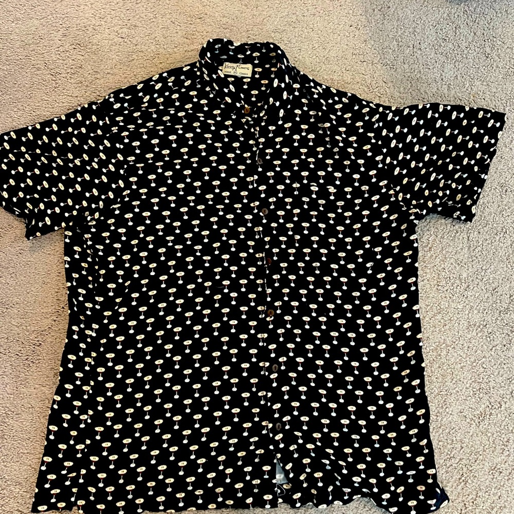 Kenny Flowers Men’s XL Espresso Martini Button Down